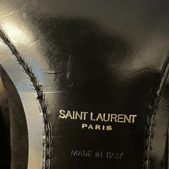 yves saint laurent  black WYATT JODHPUR BOOTS IN SUEDE sz 43 usa 10 - Picture 8 of 10